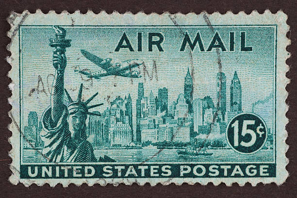 istock Postage Stamp, New York, Air Mail 471355711