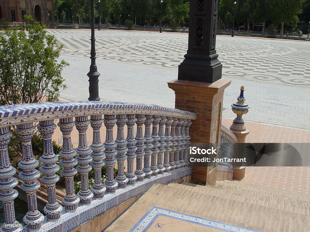 Plaza de Espana, Sevilha - Foto de stock de Azulejo royalty-free