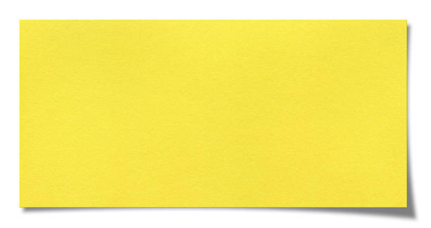 papel en blanco - amarillo color fotografías e imágenes de stock