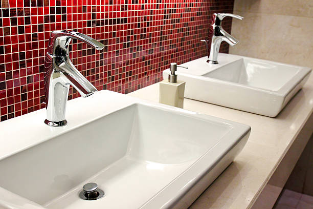 sinks and taps in toilet