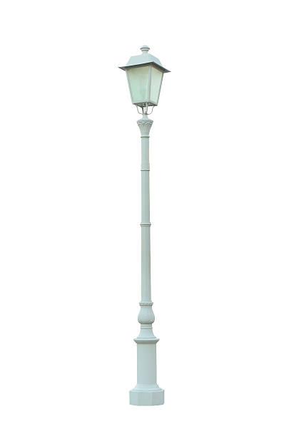 istock Vintage Lamp Post Lamppost Street Road Light Pole isolated 471360477