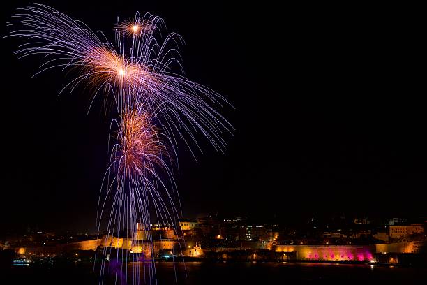 istock Malta fireworks festival, fireworks in Valletta 471360784