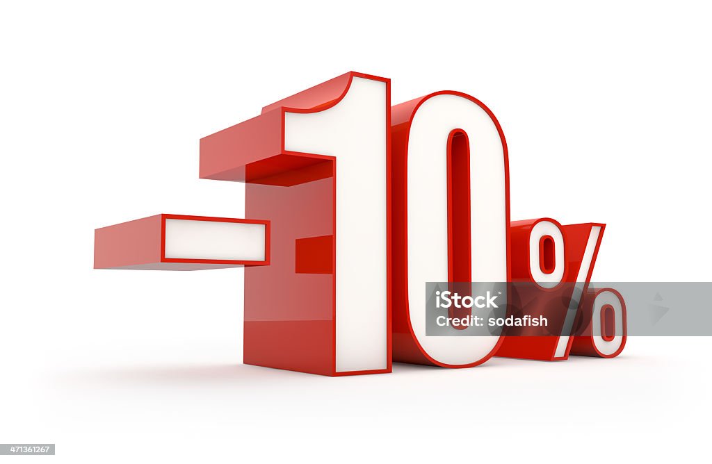10 Prozent Ermäßigung/sale " - Lizenzfrei Ausverkauf Stock-Foto