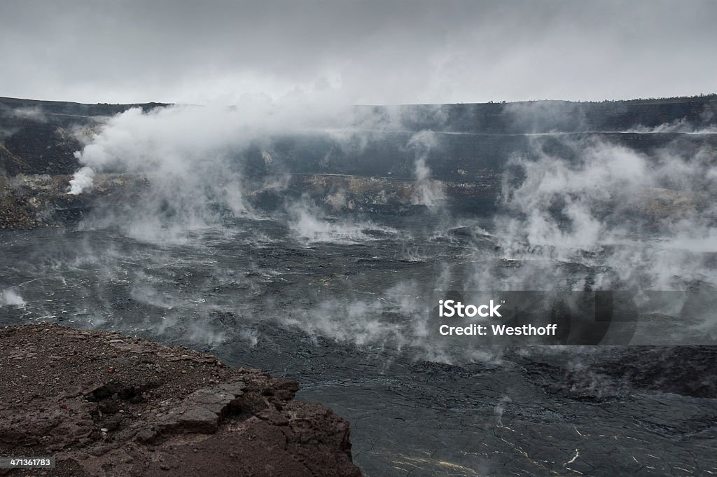 Halemaumau Crater - Lizenzfrei Caldera Stock-Foto