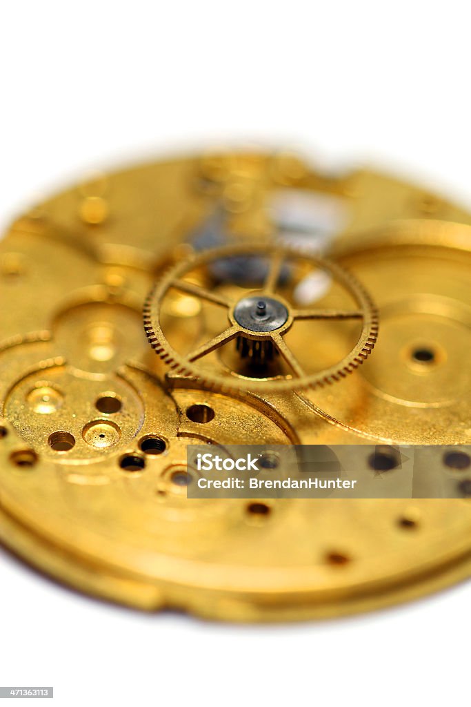 Golden Wheel - Zbiór zdjęć royalty-free (Mechanizm zegarowy)