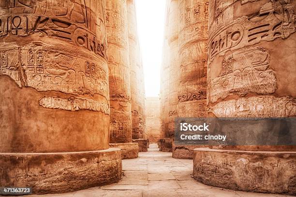 Great Hypostyle Hall Precinct Of Amunre Stock Photo - Download Image Now