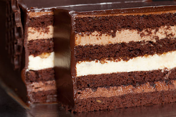 istock Wonderful piece of chocolate cake 471364857