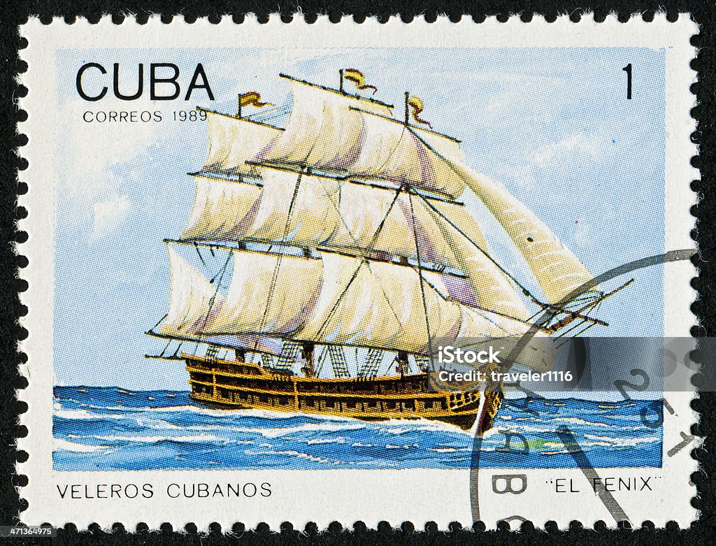 Sello de cubano - Foto de stock de Sello postal libre de derechos