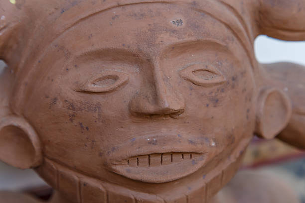 istock handmade sculpture of cocoa god, typical American 471366560