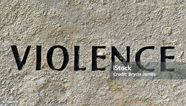 Gewalt Geätzte In Stone Stockfoto und mehr Bilder von Einzelwort - Einzelwort, Gewalt, Denkmal