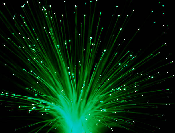 istock bunch of Fiber Optic dynamic flying from deep 471367315