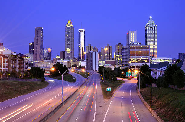 istock Atlanta Skyline above Freedom Parkway 471369075