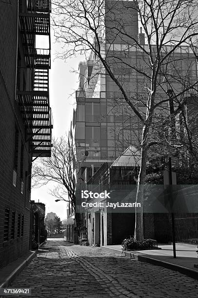 Histórico Charles Lane West Greenwich Village Manhattan Nova Iorque - Fotografias de stock e mais imagens de Ao Ar Livre