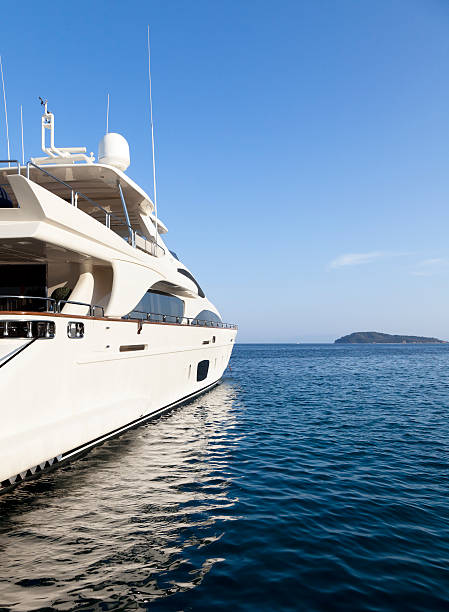istock Yacht, sea and sky. Island. Perfect shape. 471370091