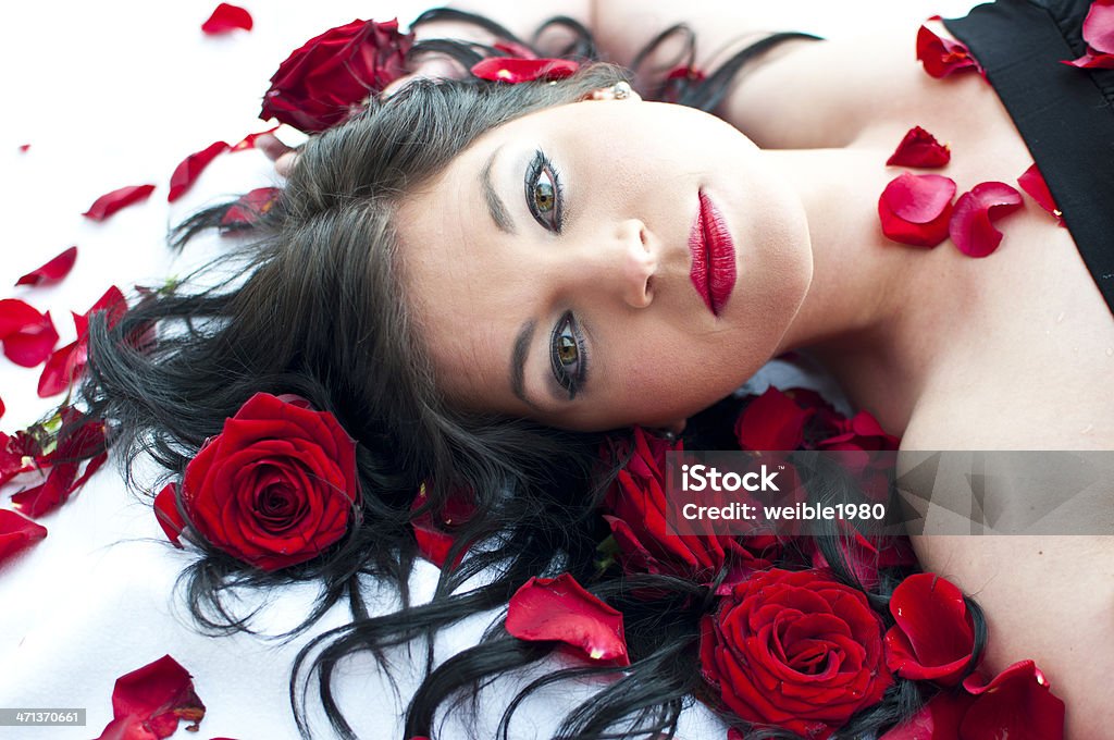 Schöne Rote Rosen - Lizenzfrei Aromatherapie Stock-Foto