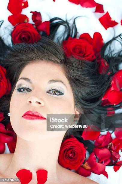 Schöne Rote Rosen Stockfoto und mehr Bilder von Aromatherapie - Aromatherapie, Auf Rosen gebettet, Auge