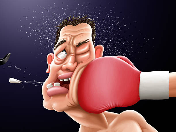 ilustraciones, imágenes clip art, dibujos animados e iconos de stock de boxeo - puñetazo