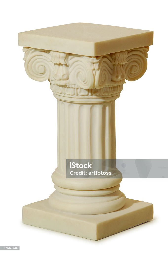 Estatua de las columnas estilo griego - Foto de stock de Antiguo libre de derechos