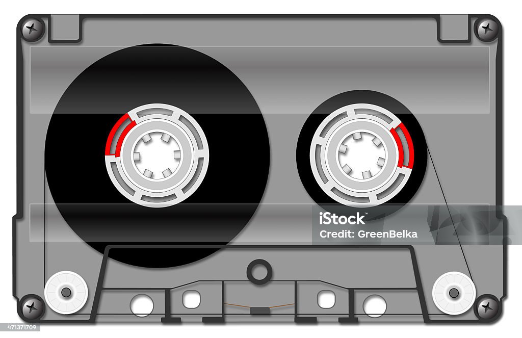 Аудиокассета - Стоковые иллюстрации 1970-1979 роялти-фри