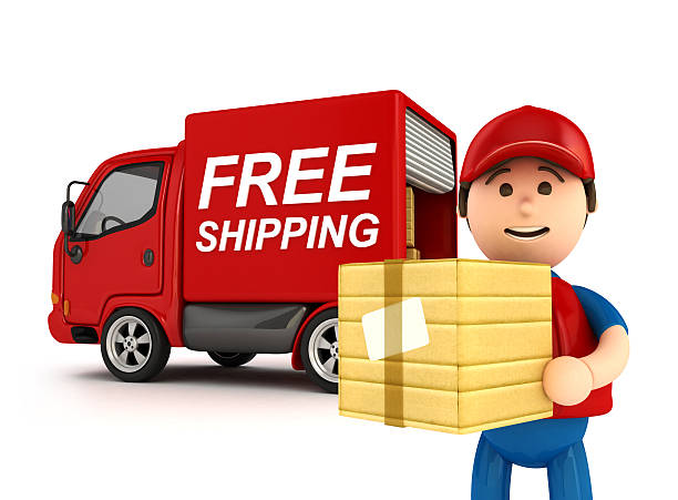 istock Courier Man wiht truck 471372315