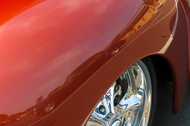 istock Refection in a red fender 471373068