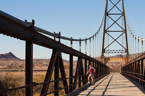Hiking the bridge to nowhere
