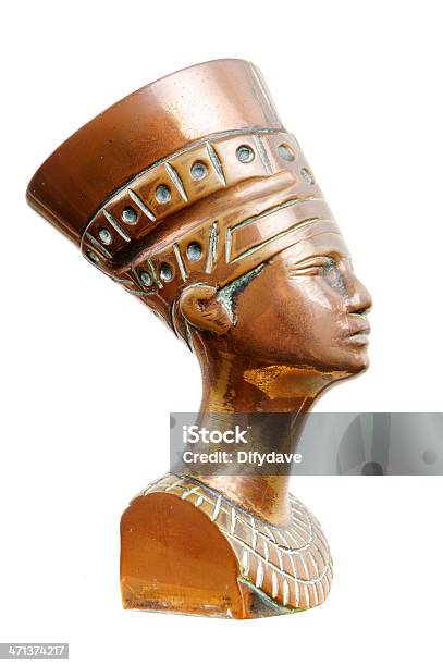 Foto de Nefertiti Cabeça Em Cobre e mais fotos de stock de Nefertiti - Nefertiti, Busto - Escultura, Antigo