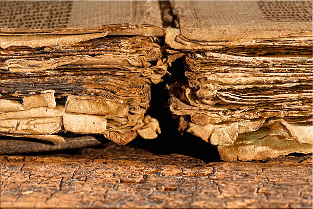 istock Tattered pages of antique book 471374327