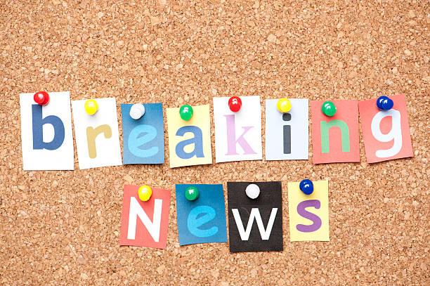 istock Breaking news letters on corkboard 471374375
