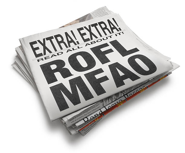 roflmfao - gossip newspaper headline shock newspaper ストックフォトと画像