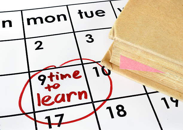istock Calendar with time to learn and book 471375712