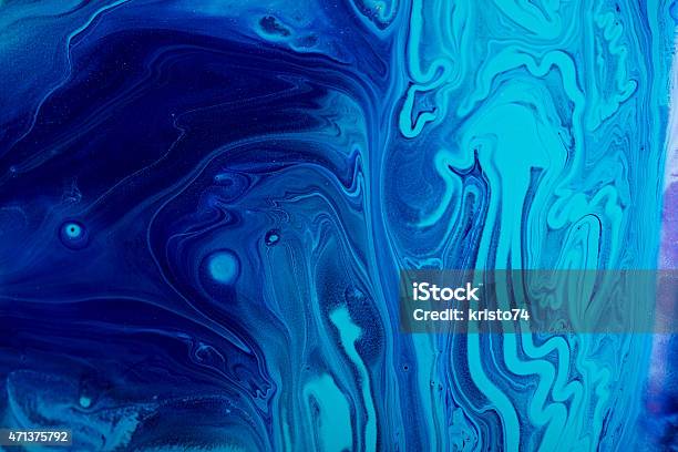 Mixed Paint Stock Photo - Download Image Now - Blue, Graffiti, Stain Test