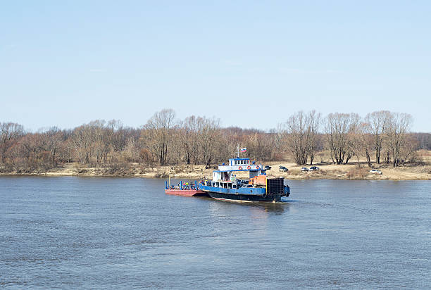 istock Crossing the river Oka. Russia 471375972