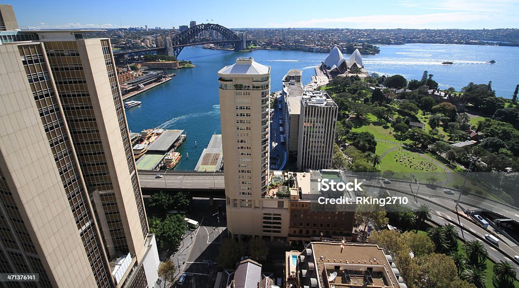 Porto de Sydney, grande angular - Foto de stock de Austrália royalty-free