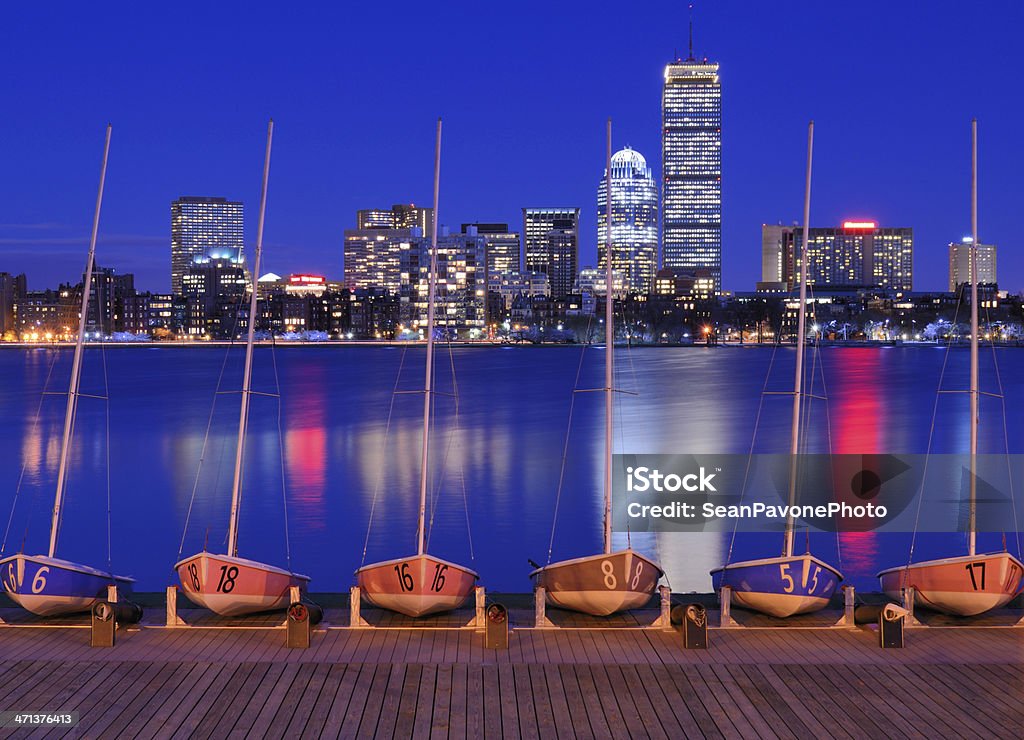 Edifici di Boston - Foto stock royalty-free di Acqua