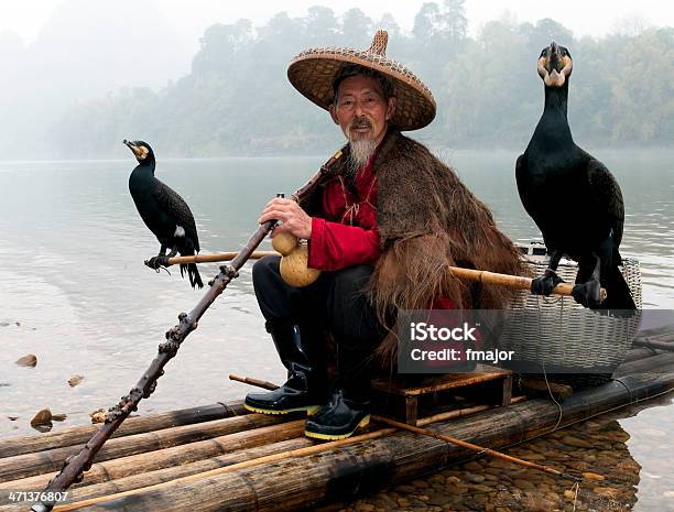 Chino Tradicional Muelle Foto de stock y más banco de imágenes de Cultura china - Cultura china, Cormorán, Industria de la pesca