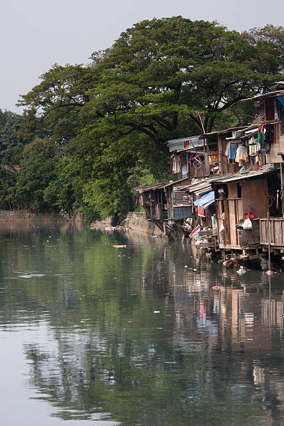 istock Poverty, Shacks Jakarta, Indonesia 471378891