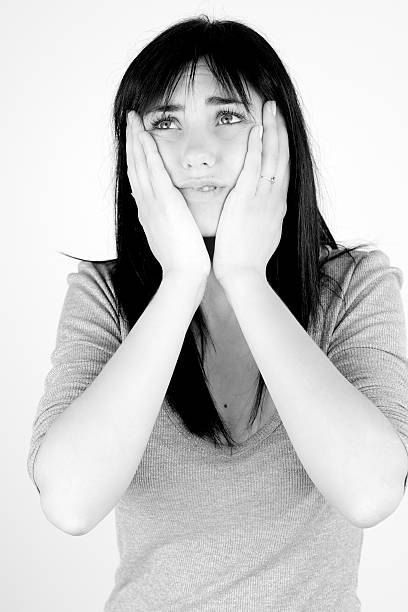 istock Portrait of woman with terrible teeth ache 471379426