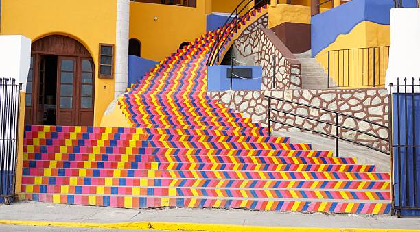 Colorful Staircase in Mexico