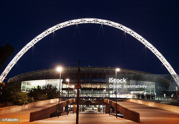 Stadion Wembley W Londynie - zdjęcia stockowe i więcej obrazów Stadion Wembley - Stadion Wembley, Bez ludzi, Budynek użyteczności publicznej