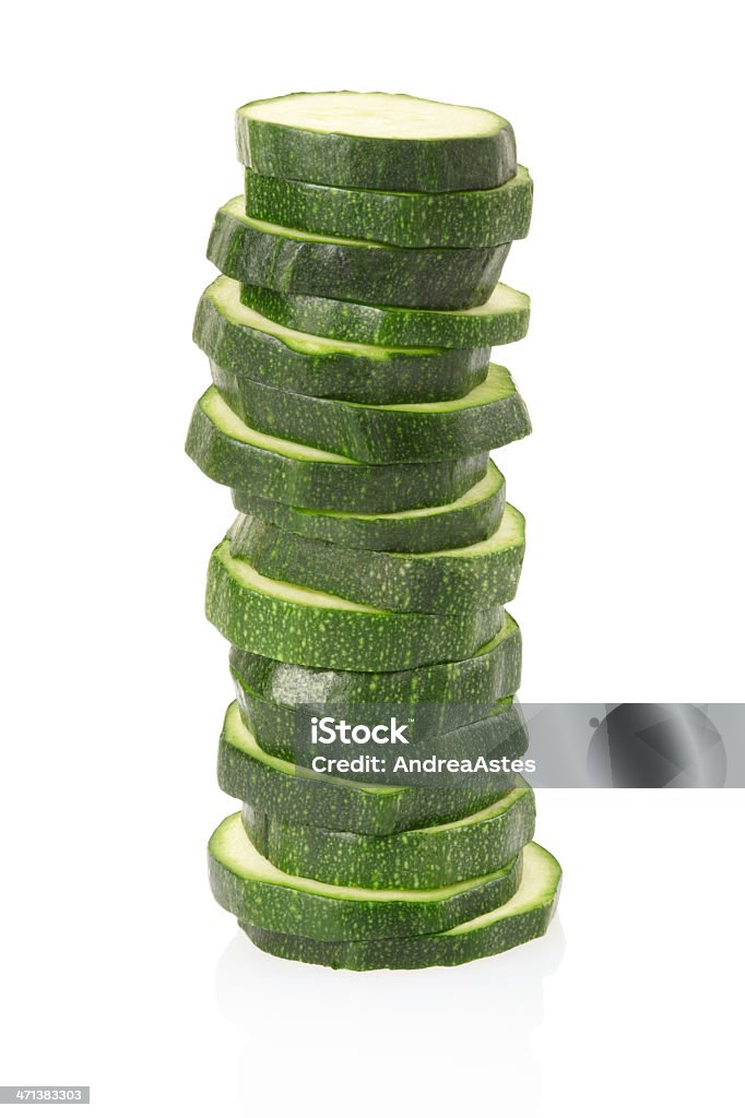 Sliced zucchini pile Zucchini sliced pile isolated on white, clipping path included XXXL Slice of Food Stock Photo