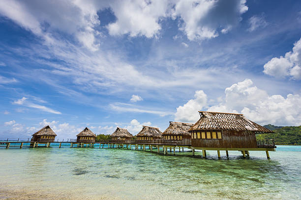 istock Abandoned Ghost Tourist Resort Stil Huts 471383505