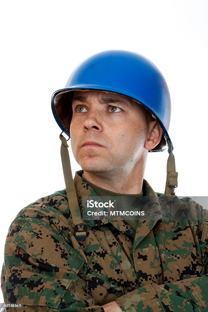 Marine dans casque - Photo de Adulte libre de droits