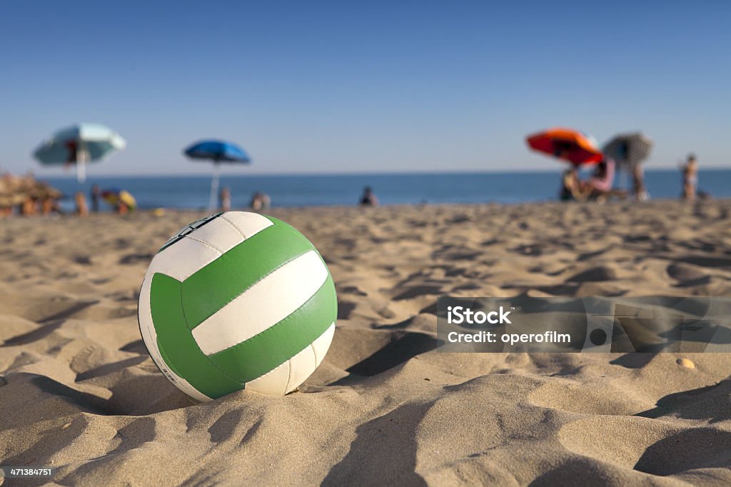 Spiaggia in estate - Foto stock royalty-free di Footvolley