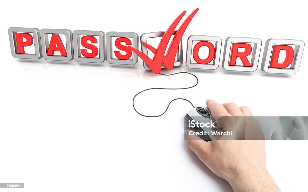 Protezione con password - Foto stock royalty-free di Attrezzatura informatica