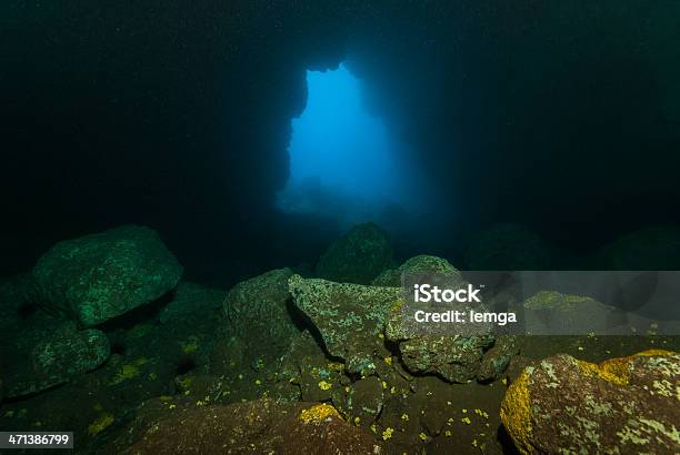 Entrance Stock Photo - Download Image Now - Blue, Cave, Geology