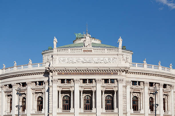 Burgtheater Vienna, historic building and landmark of capital city