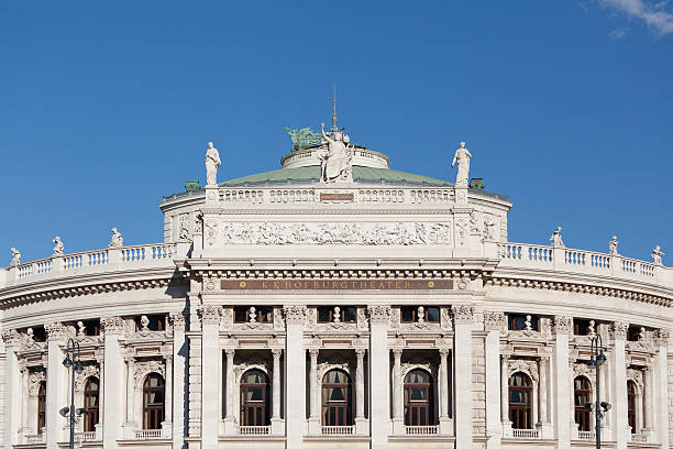 Burgtheater Vienna Burgtheater Vienna, historic building and landmark of capital city burgtheater vienna stock pictures, royalty-free photos & images