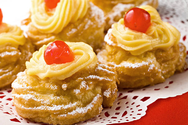 "zeppole di san 주세페"-패스트리 음식 - italian culture cake pastry food 뉴스 사진 이미지