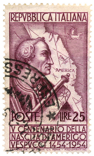 istock Amerigo Vespucci Italian Postage Stamp 471388445